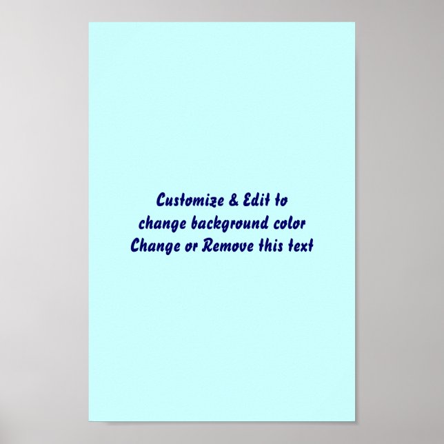 Poster 8" X 12" Leere Bild und Text hinzufügen (Vorne)