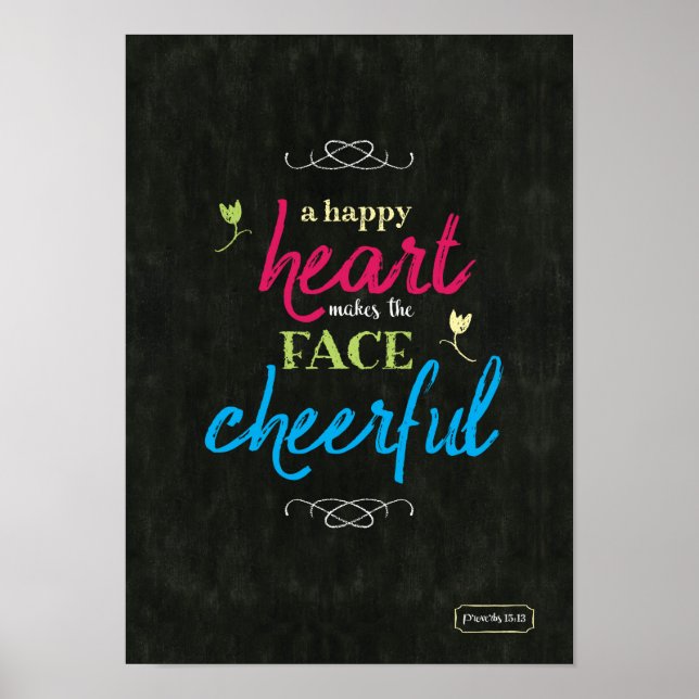 Poster "A Happy Heart" (Vorne)