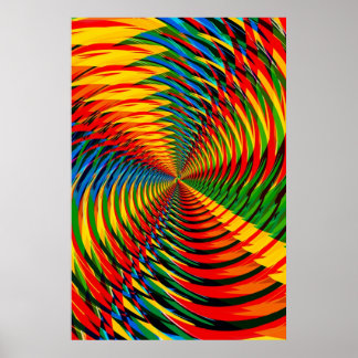 Poster: Abstrakt / Psychedelisch: Radialmuster Poster