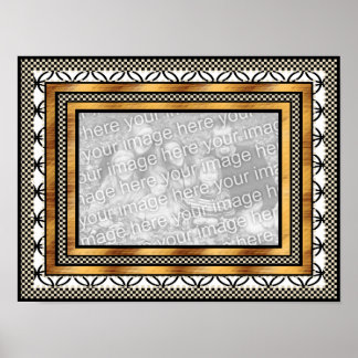 Poster "ADD Your Foto" Art Deco Rahmen