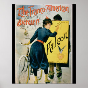 Poster advertising 'The Franco-American Bicycle Co