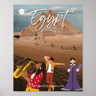 Poster Ägypten Pyramiden & Musik Kultur Modernes