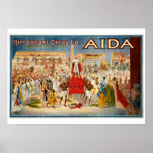 Poster Aida Opera 1898