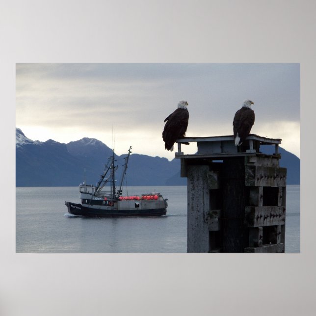 Poster "Alaskan Sunset" (Vorne)