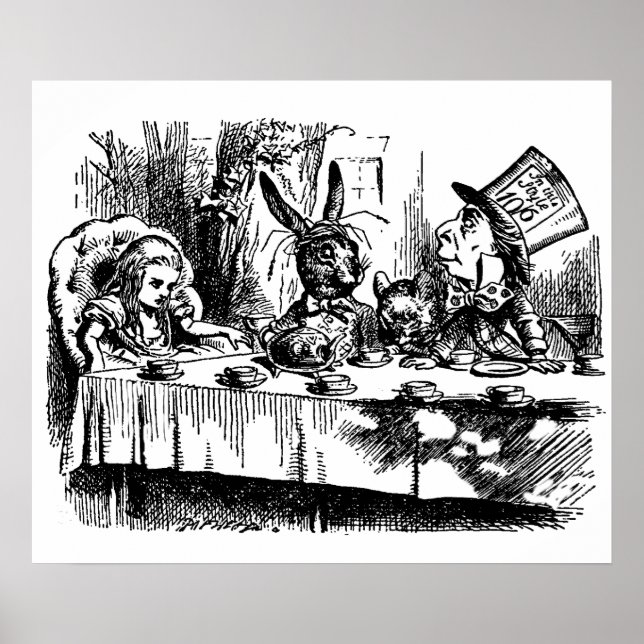 Poster-Alice im Wunderland für Vintage Illustratio Poster (Vorne)