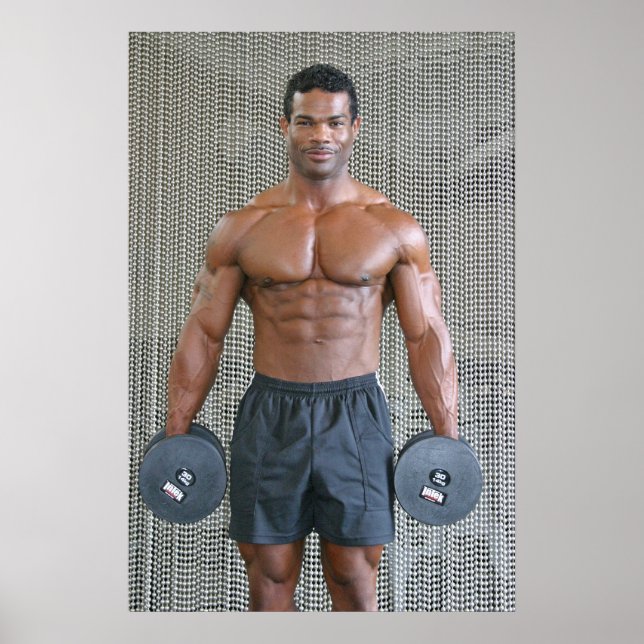 Poster, AM021, Anthony Marmon with Weights Poster (Vorne)