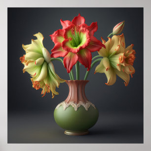 Poster Amaryllis Blume