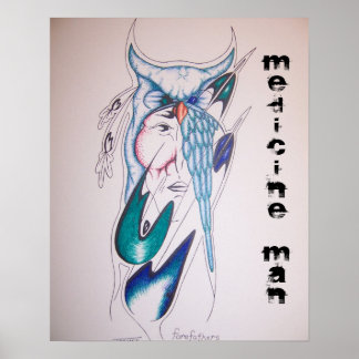 Poster, amerikanischer Medizinmann Poster