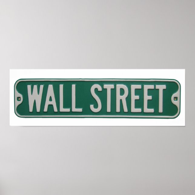 Poster an der Wall Street (Vorne)