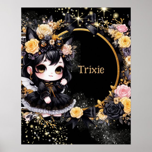 POSTER | Anime Girls Goth Niedlich Custom Kawaii (Vorne)