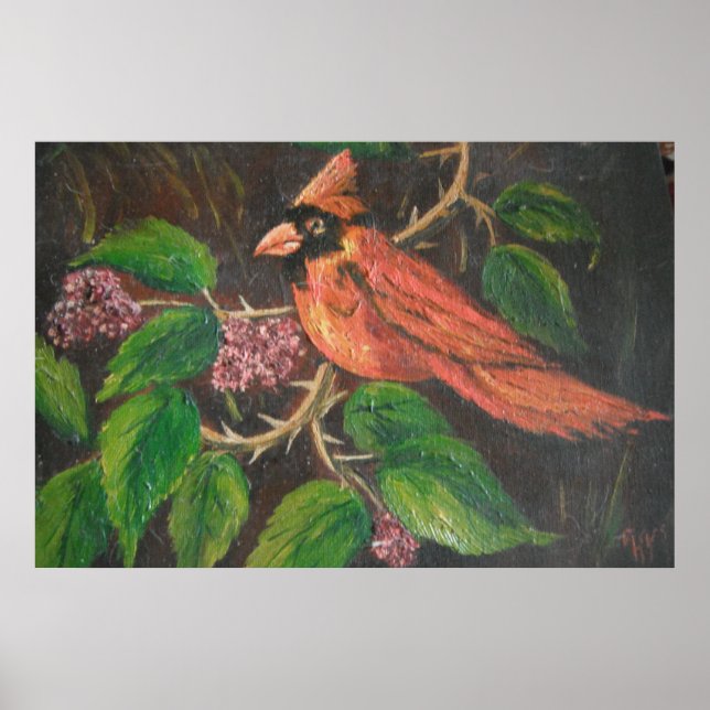 Poster Ann Hayes Painting Kardinal (Vorne)
