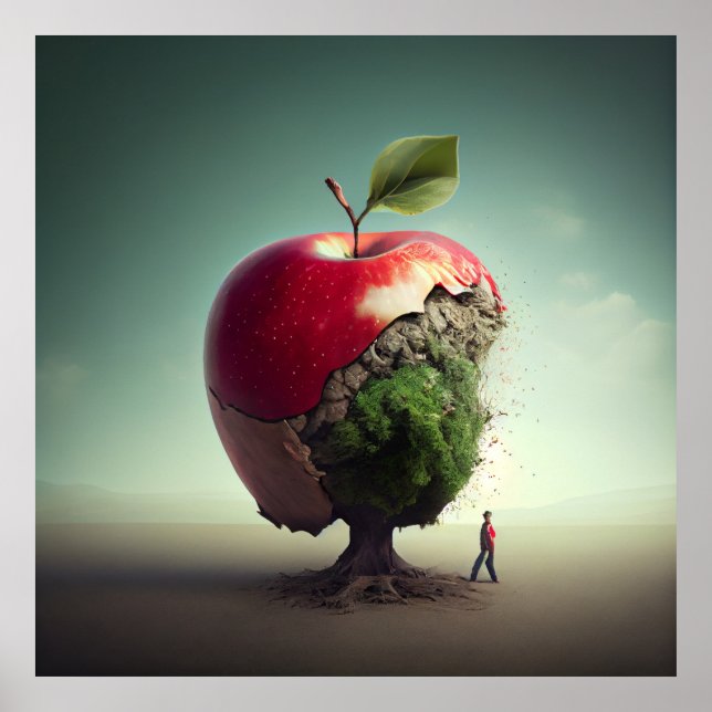 Poster Apfel (Vorne)