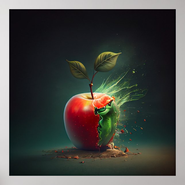 Poster Apfel (Vorne)