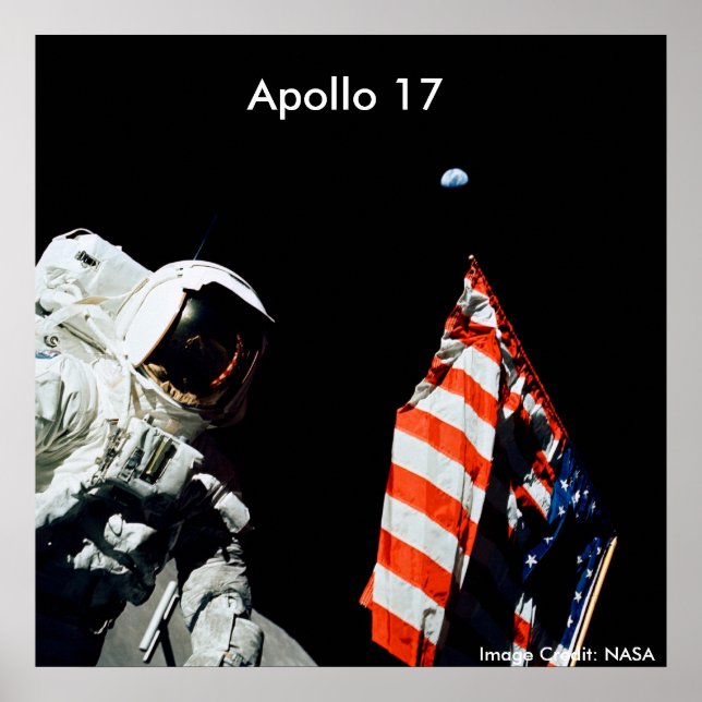 Poster / Apollo 17 / Letzte Apollo Landung auf dem (Vorne)