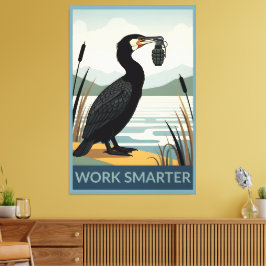 Poster 'Arbeiten Sie schlauer' Leinwanddruck