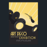 Poster - Art Deco Design Museum Ausstellung<br><div class="desc">Schwarz-Gelb Art Deco Design Museum Ausstellung Poster. Option auf Karo-out für Ihren Kauf dieses Poster mit einem gemacht, um den Ruhm durch zazzle zu messen. Fügen Sie dem Rahmen ein Reittier hinzu, das dieses schöne Bild hervorhebt. Vergessen Sie nicht, Ihre Rückmeldung ein wenig lang mit dem Bild in situ, das...</div>