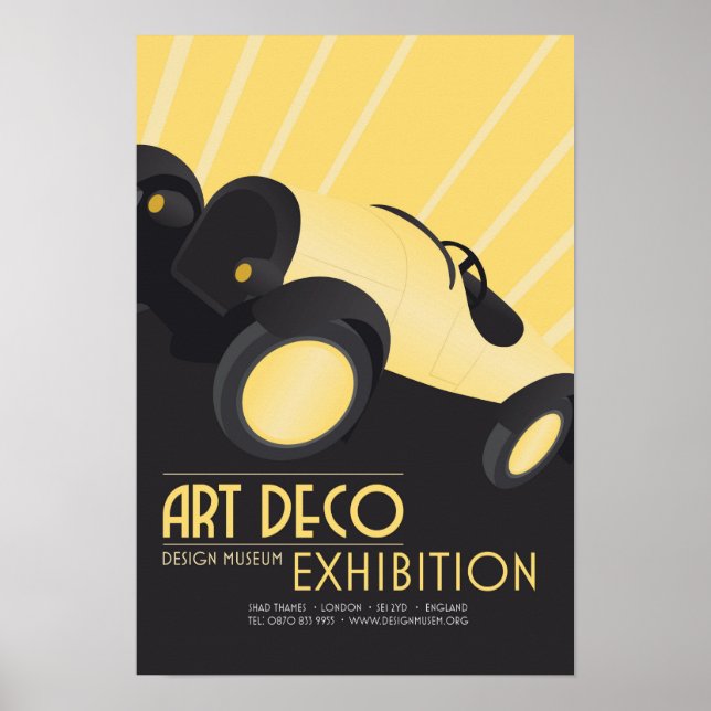 Poster - Art Deco Design Museum Ausstellung (Vorne)