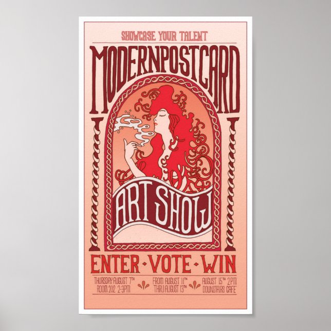 Poster - Art Nouveau Talent Poster (Vorne)