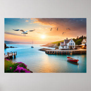Poster Art Water Scene