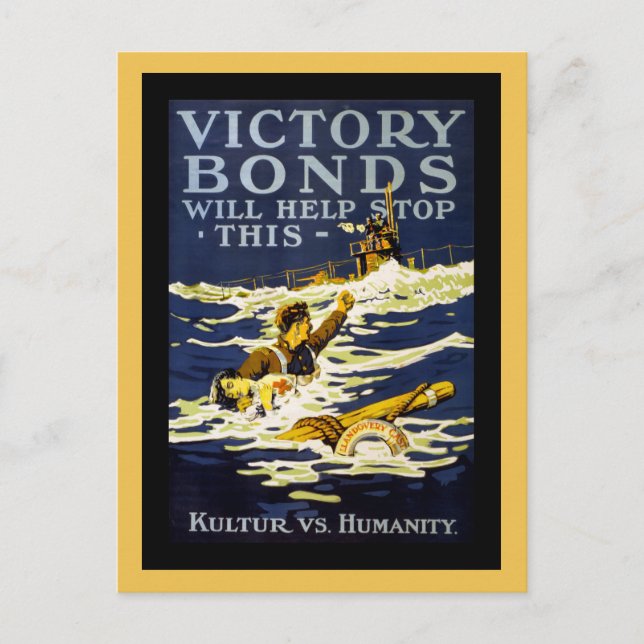 Poster Art WWI Postkarte (Vorderseite)