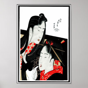 Poster Asiatische Vintage-Kunst Hokusai Katsushika