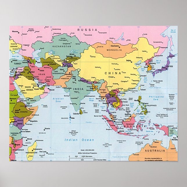 Poster - Asien (Vorne)