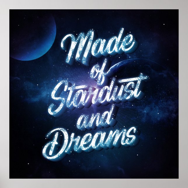 Poster aus Stardust und Dreams Square (24x24) (Vorne)