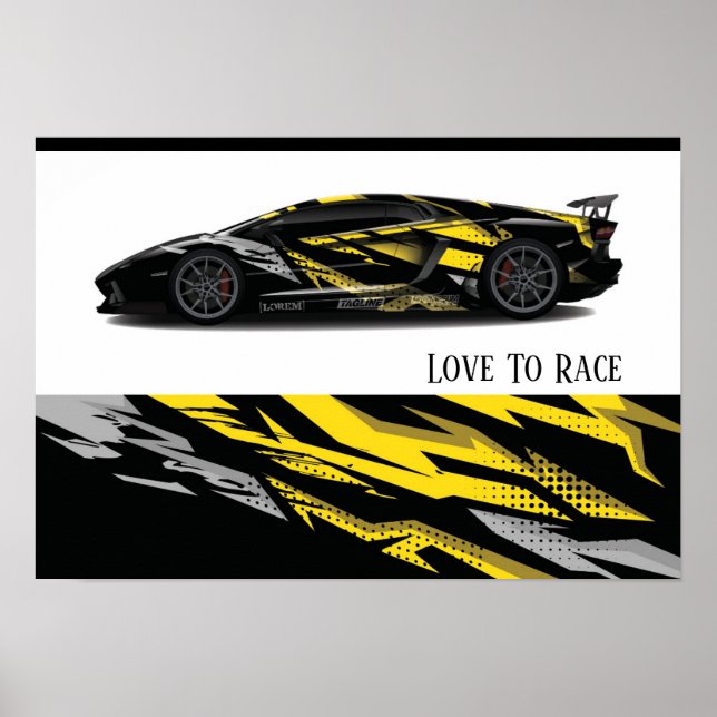 Poster Auto Racing (Vorne)