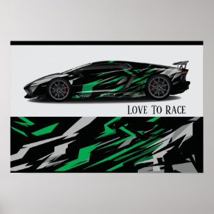 Poster Auto Racing