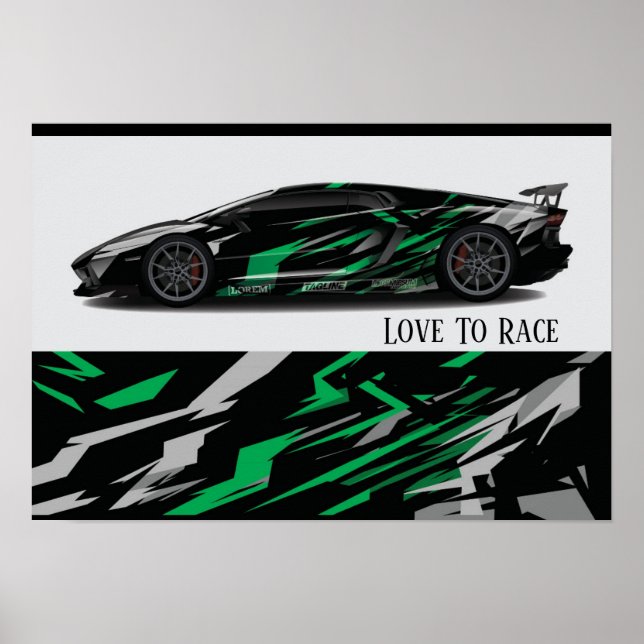 Poster Auto Racing (Vorne)