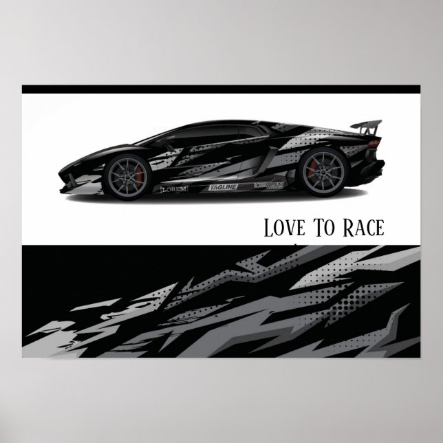 Poster Auto Racing (Vorne)
