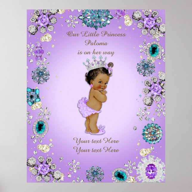 Poster Baby Girl, Lavender, (Vorne)