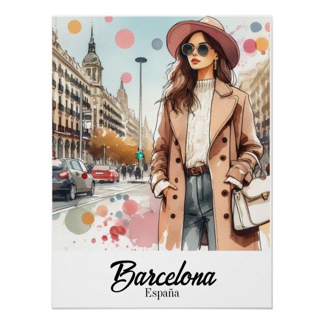 Poster Barcelona (Vorderseite)