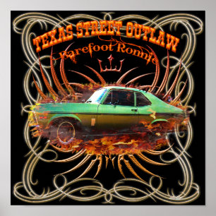 Poster "Barefoot Ronnie" 71 Green Yenko Nova