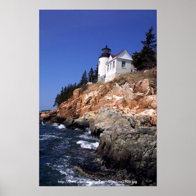 Poster / Bass Harbour Head Lighthouse Maine (Vorne)
