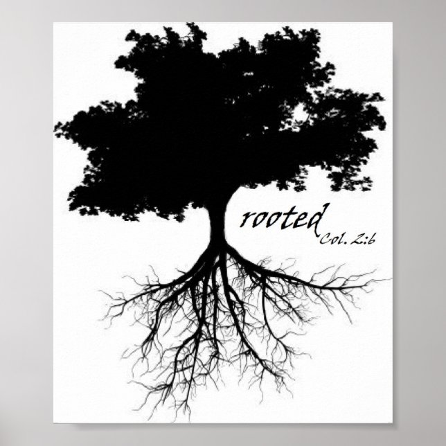 Poster (Baum "wurzelt" mit/ Spalte 2:6) (Vorne)