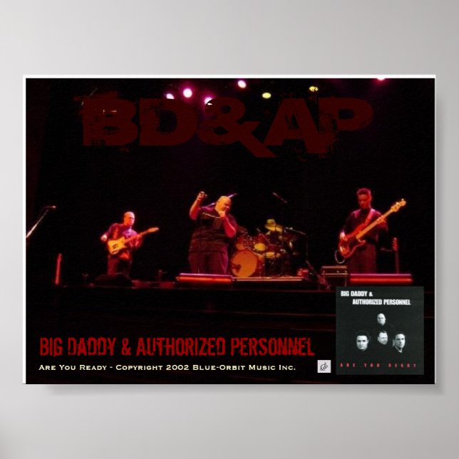 Poster - BD&AP Konzert "Are You Ready" Promo (Vorne)