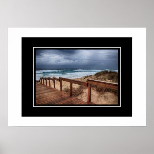 Poster Beach Scene