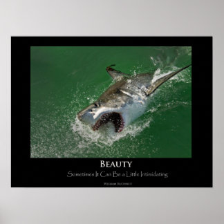 Poster "Beauty" von Great White Shark