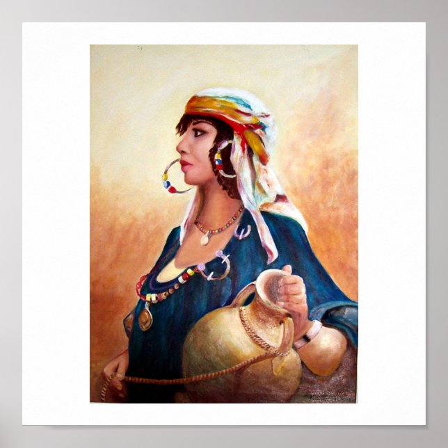 Poster "Berber Woman" (11" x 11") (Vorne)