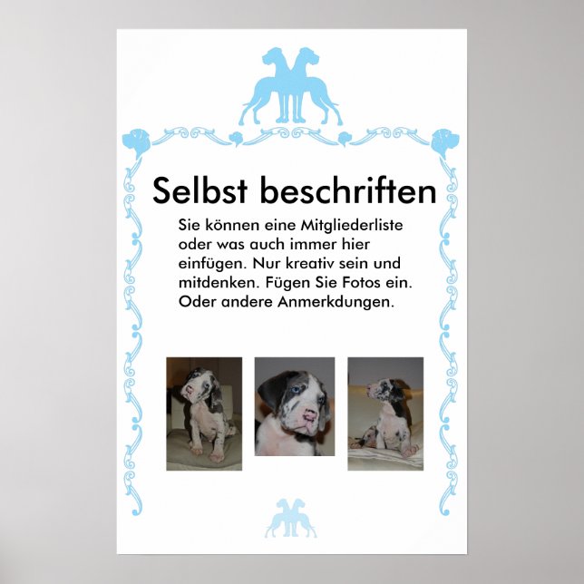 Poster Beschriftet (Vorne)
