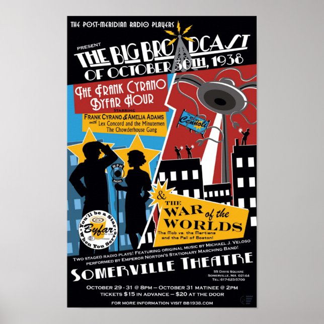 Poster "Big Broadcast of October 30, 1938" (Vorne)