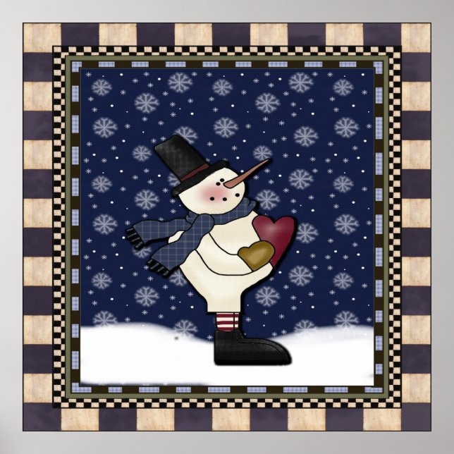 Poster - Big Heart Snowman (Vorne)