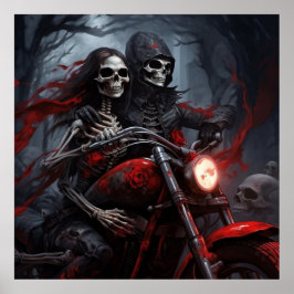 Poster Biker im Rebell