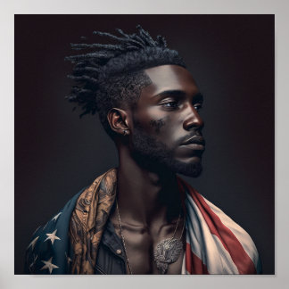 Poster "Black American Male"