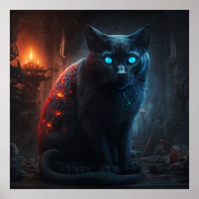 Poster Black Cat (Vorne)