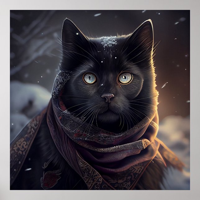 Poster Black Cat (Vorne)