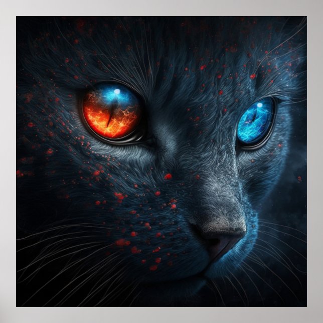 Poster Black Cat (Vorne)