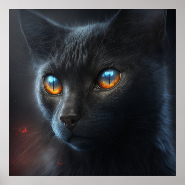 Poster Black Cat (Vorne)