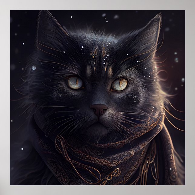 Poster Black Cat (Vorne)